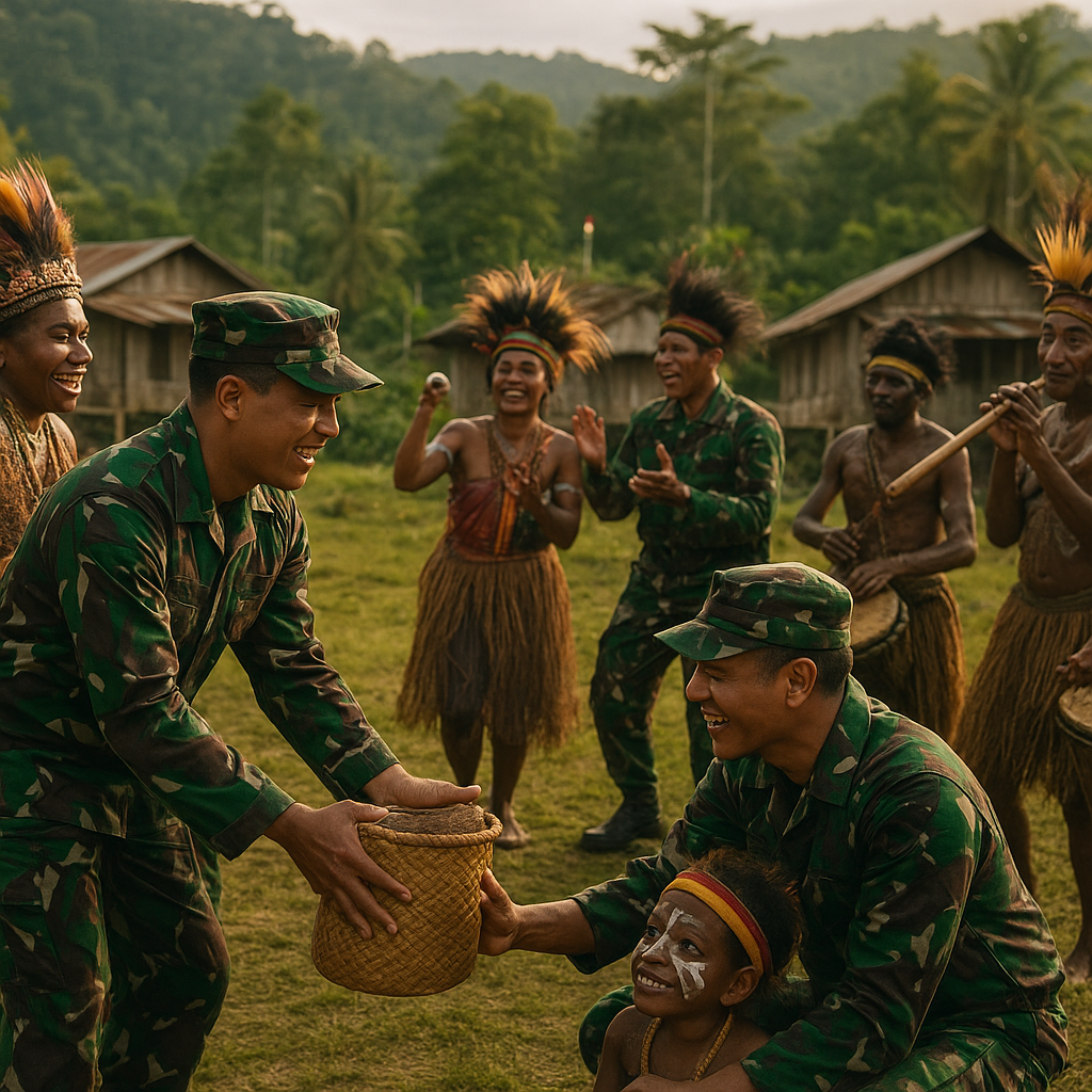 Festival Desa Budaya di Perbatasan Papua Nugini, TNI Dukung Pelestarian Adat