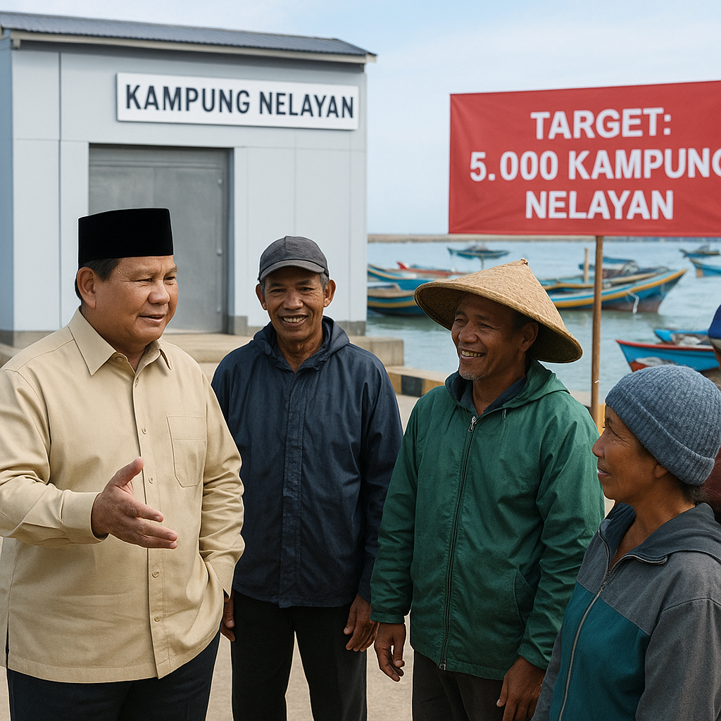 Prabowo Targetkan 5.000 Kampung Nelayan Tuntas sebelum 2029