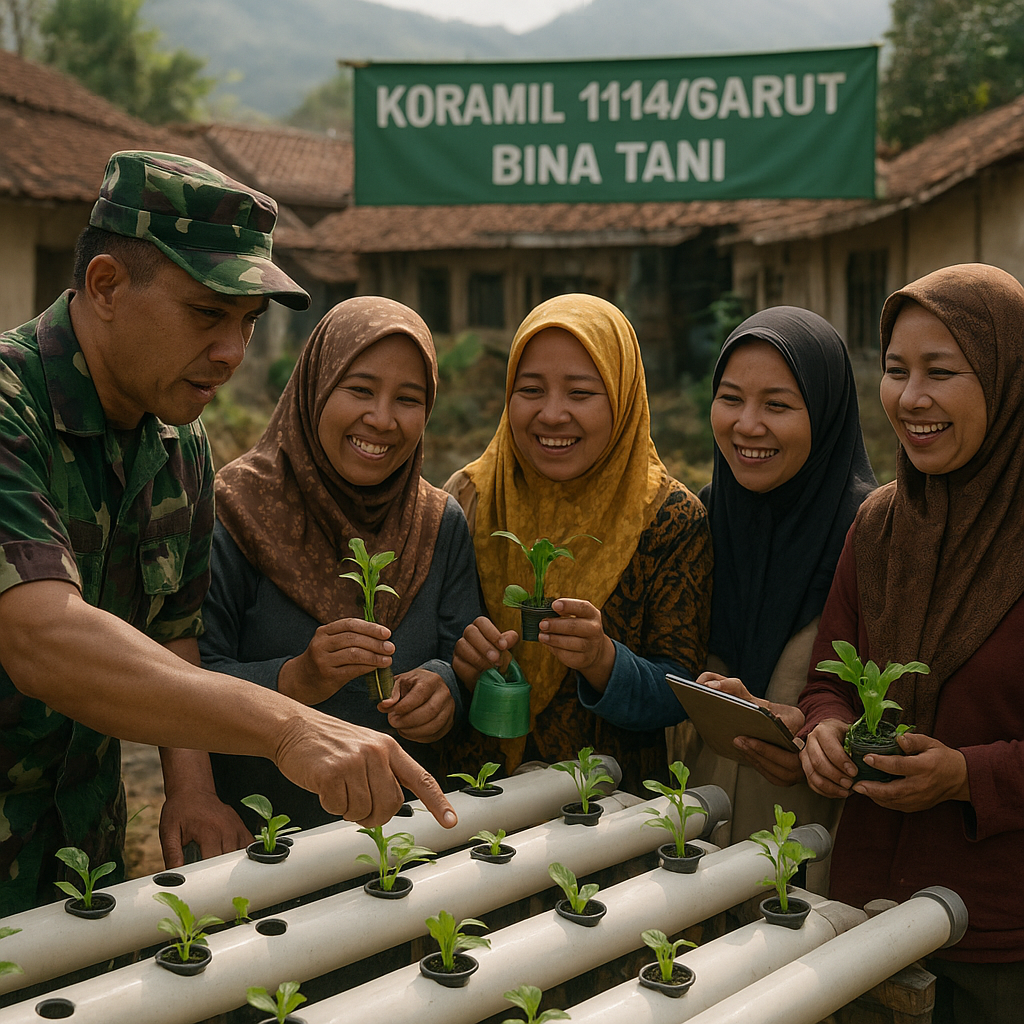 Koramil di Garut Ajak Warga Manfaatkan Pekarangan Kosong untuk Tanam Cabai dan Sayur