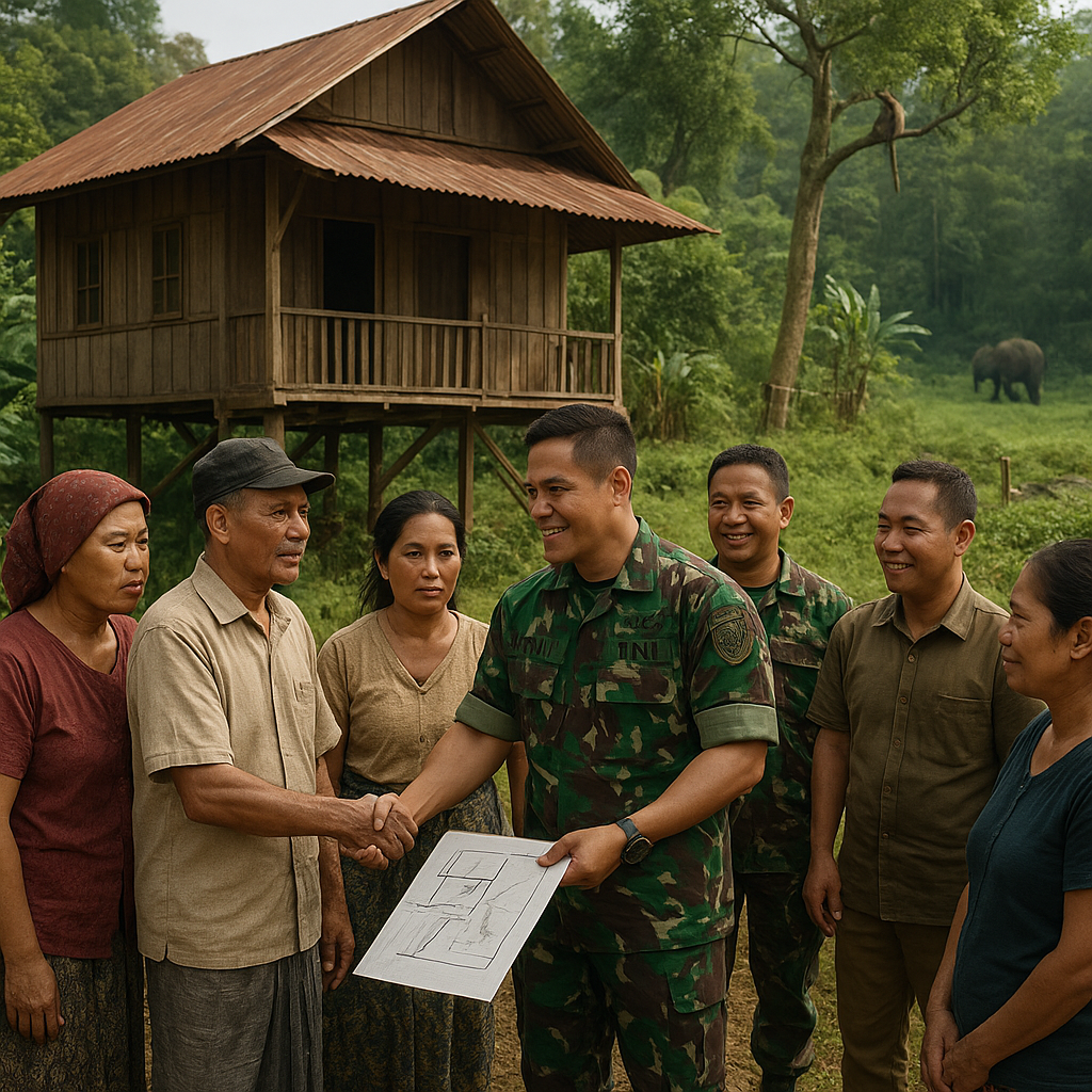 Warga Desa Pinggir Hutan Keluhkan Konflik dengan Satwa, TNI Hadir Jadi Penengah
