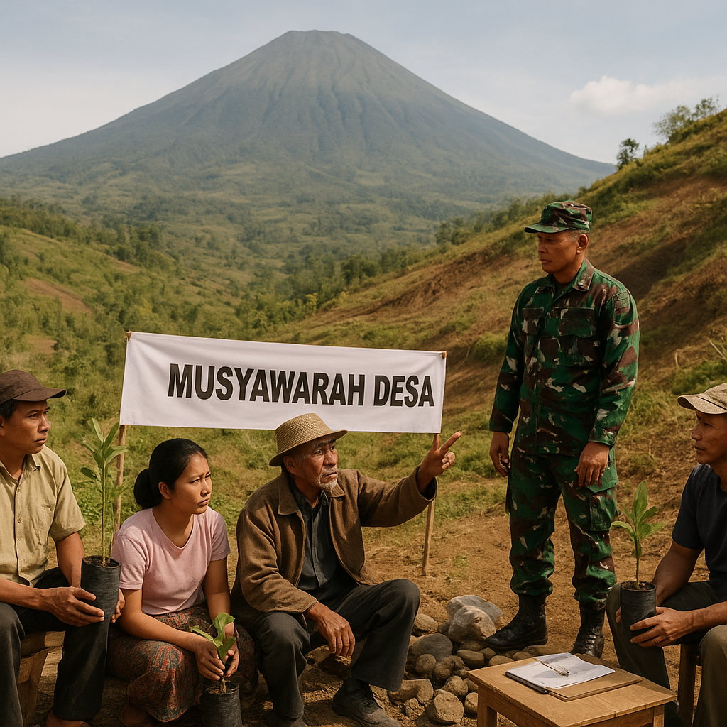 Warga Lereng Sindoro Minta Bantuan Bibit Pohon dan Penahan Erosi