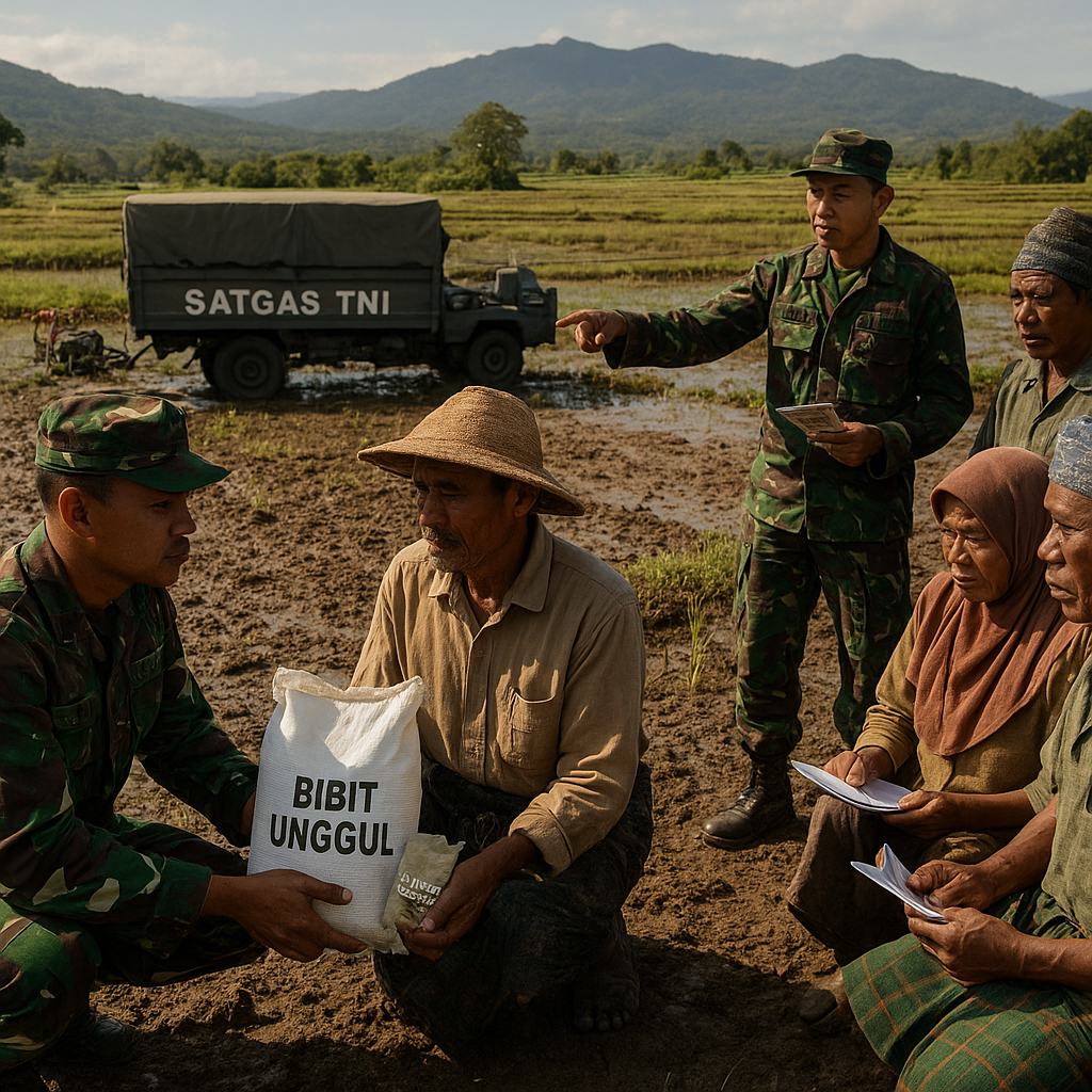 Satgas TNI Bantu Petani di NTT Atasi Gagal Panen Akibat Hama