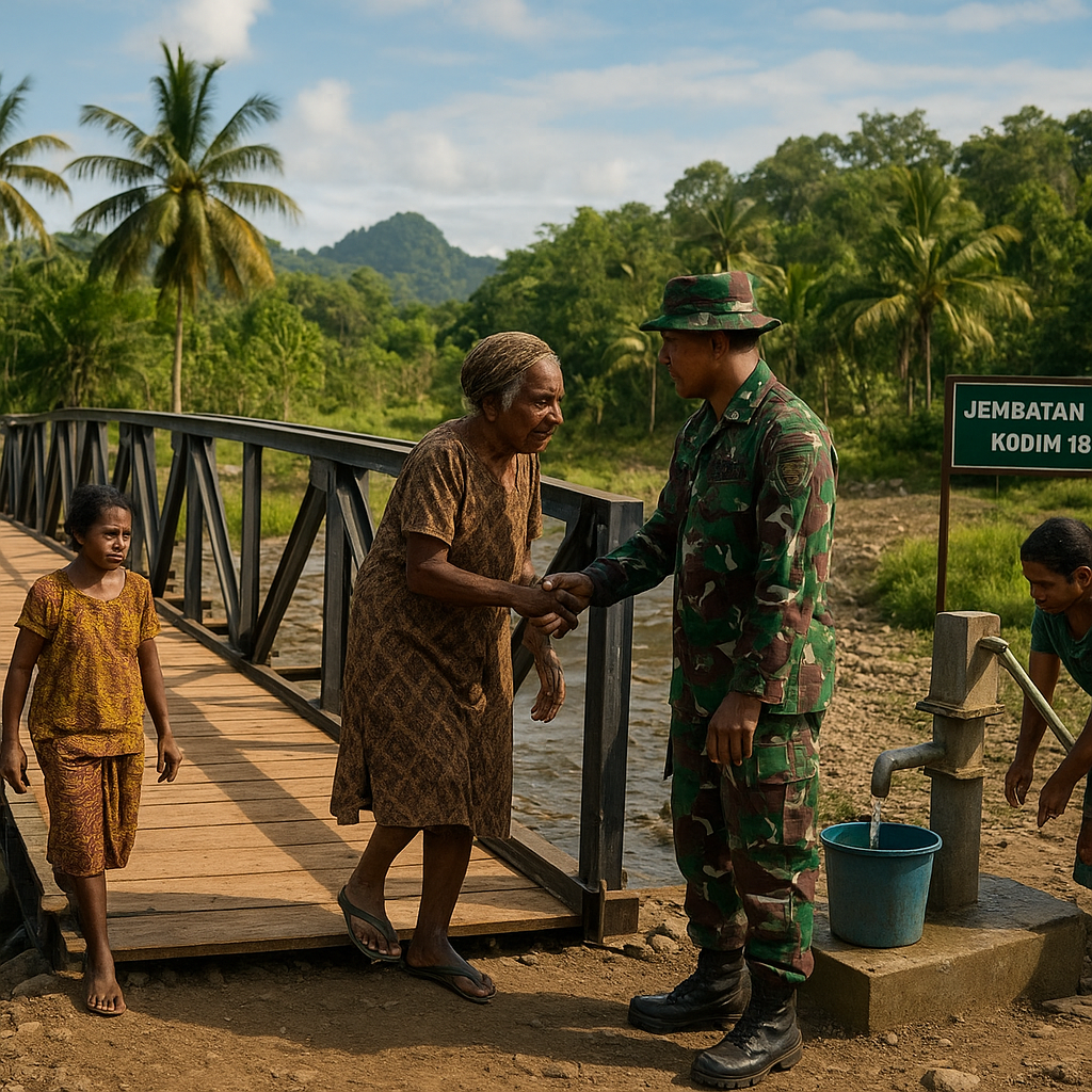 Jembatan Harapan dan Sumur Kehidupan: Kisah Kodim Manokwari Membangun Papua