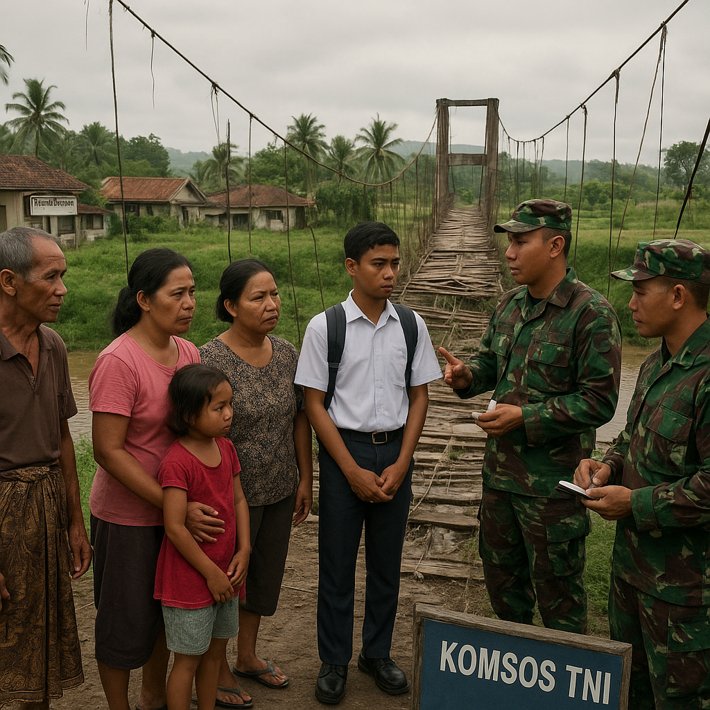Aspirasi Warga Desa Saradan: Perbaikan Jembatan Gantung sangat Ditunggu untuk Akses Sekolah