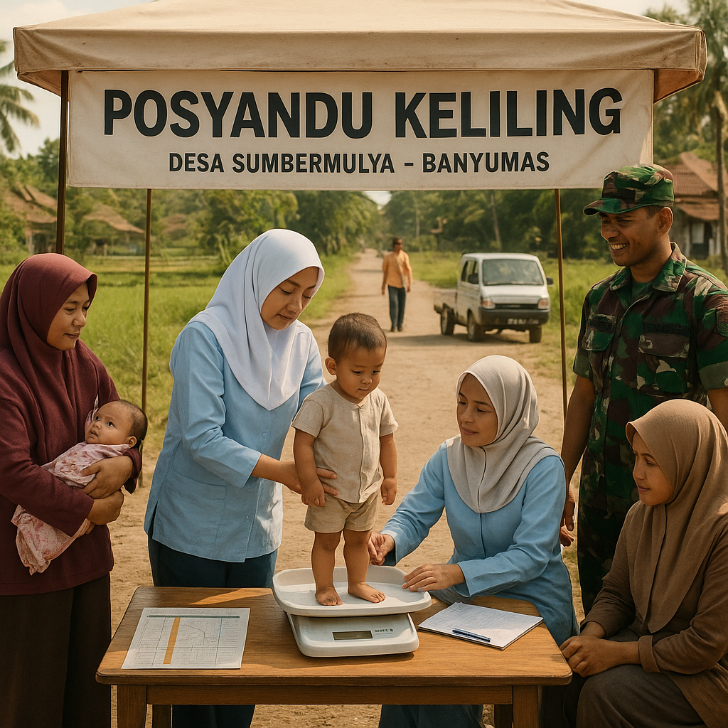 Posyandu Keliling Hadir di Desa Sumbermulya, Kesehatan Ibu dan Anak Semakin Terjangkau
