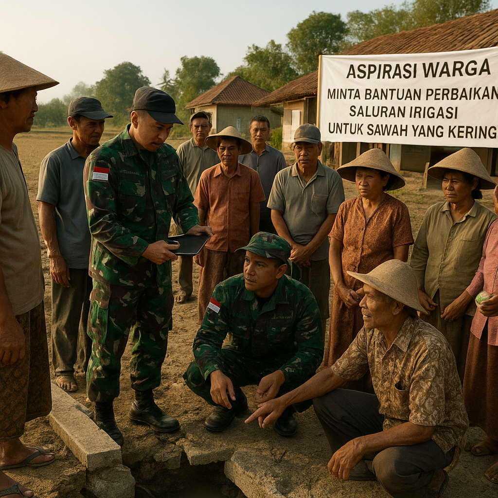 Aspirasi Warga: Minta Bantuan Perbaikan Saluran Irigasi untuk Sawah yang Kering