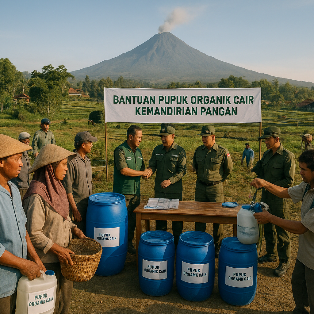 Pemerintah Salurkan Bantuan Pupuk Organik ke Petani di Lereng Merapi, Kemandirian Pangan Target Utama