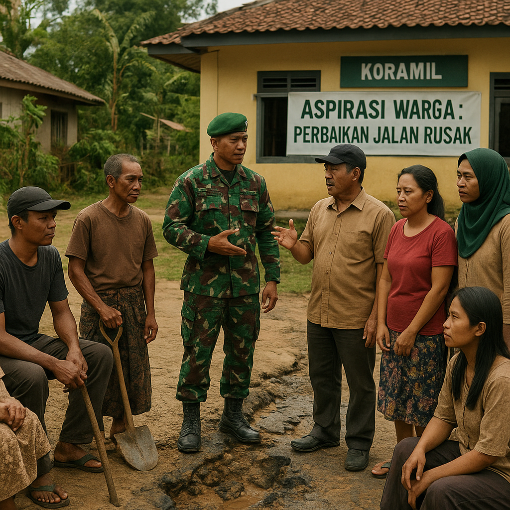 Aspirasi Warga: Warga Desa Nanga Pinoh Minta Perbaikan Jalan Rusak, TNI Siap Turun Tangan