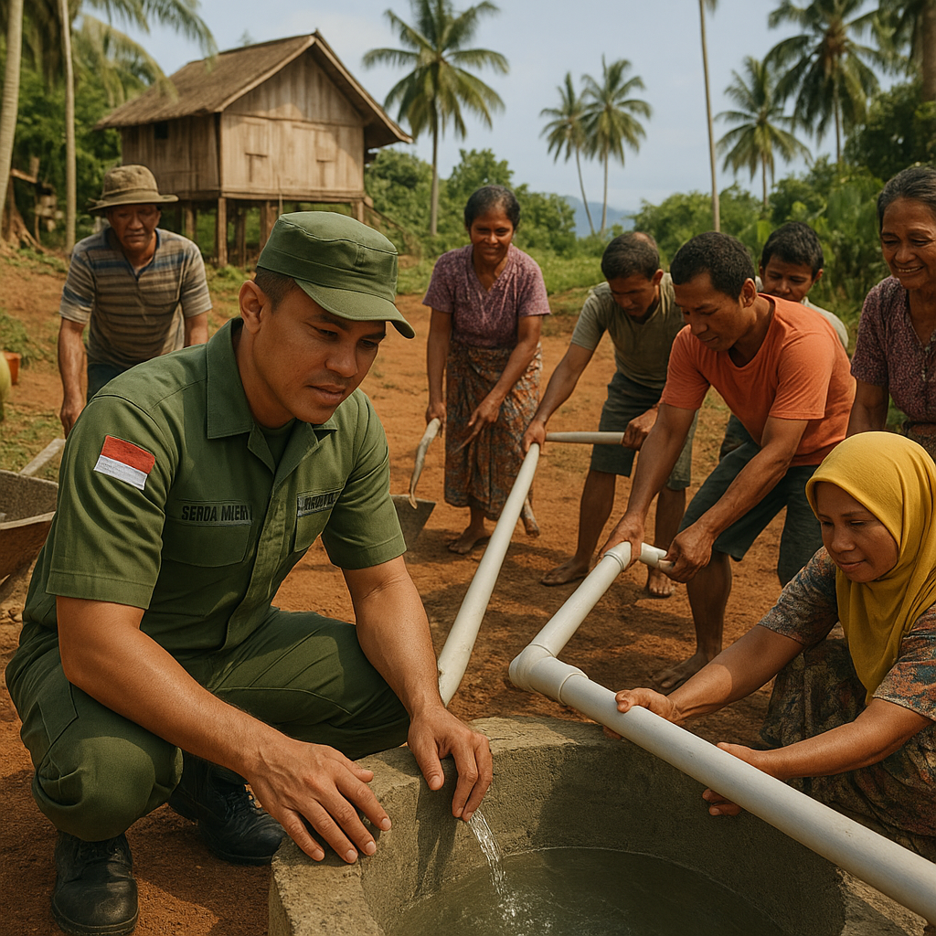 Cerita Hangat dari Pelosok Maluku: Babinsa Bantu Warga Terpencil Dapatkan Akses Air Bersih