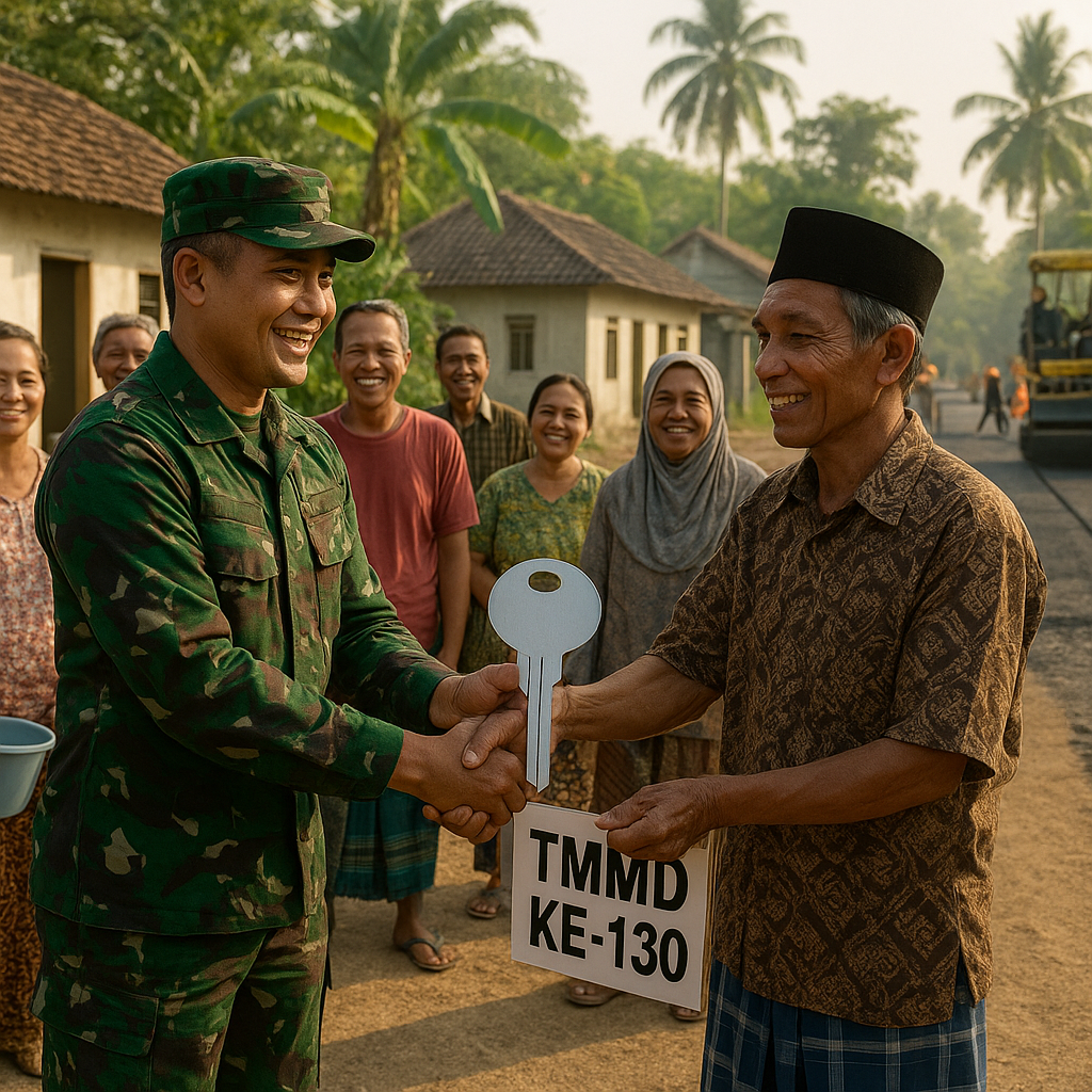 Rumah Kosong untuk Prajurit TMMD, Bukti Keramahan Hati Warga Desa Jarin
