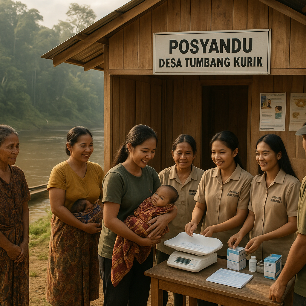 Pembangunan Posyandu Baru di Desa Pelosok Kalimantan Tengah, Warga Tak Lagi Jauh Ke Puskesmas
