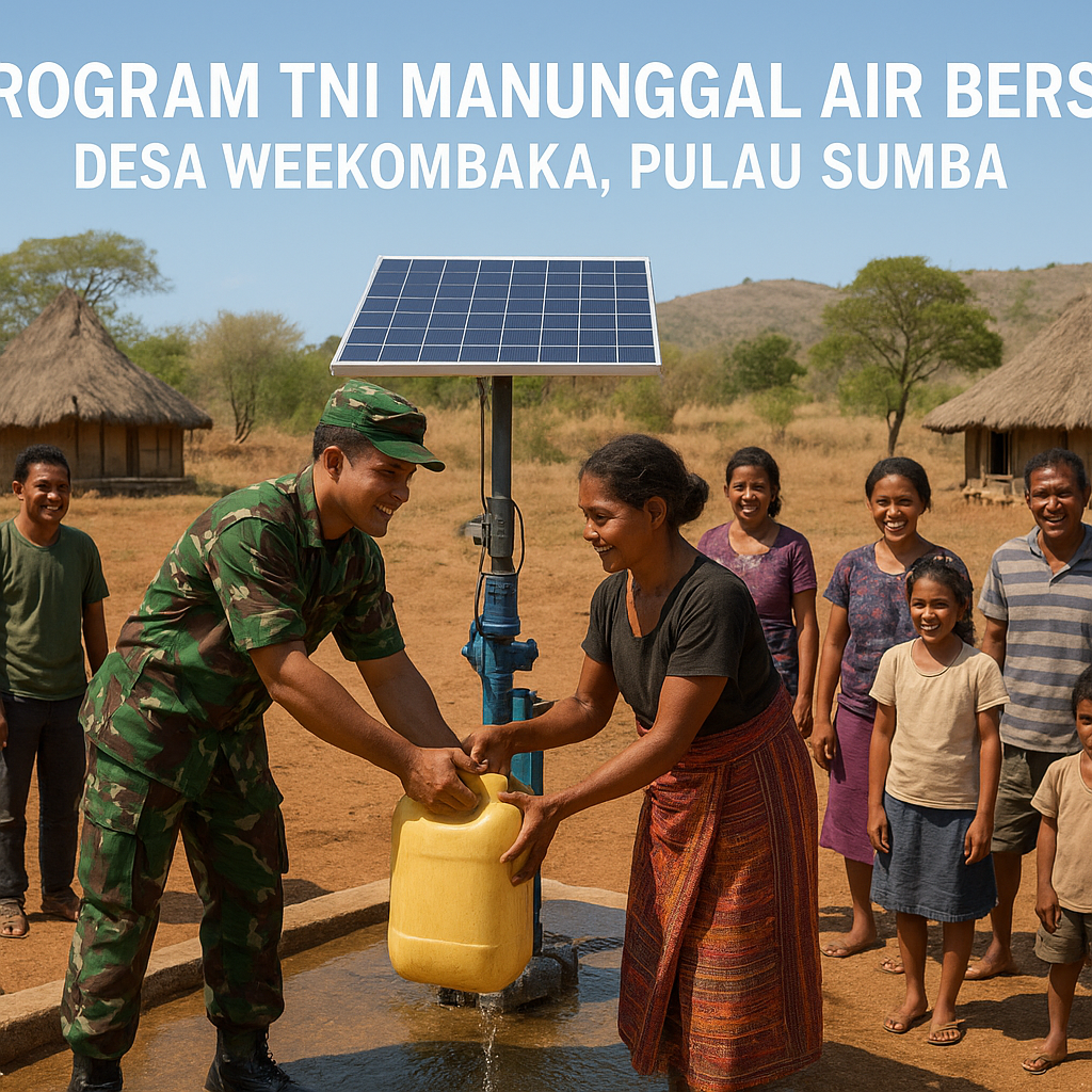 Program TNI Manunggal Air Bersih: Warga Desa di Pulau Sumba Tak Lagi Kehausan