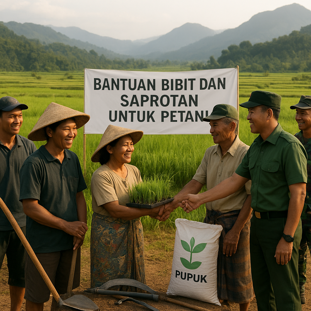 Bantuan Bibit dan Saprotan untuk Petani di Lembah Lore, Sulawesi Tengah