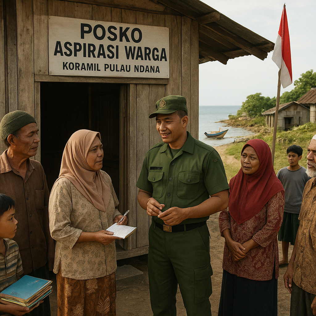 Koramil di Pulau Terluar Buka Posko Keluhan, Warga Bisa Curhat Langsung