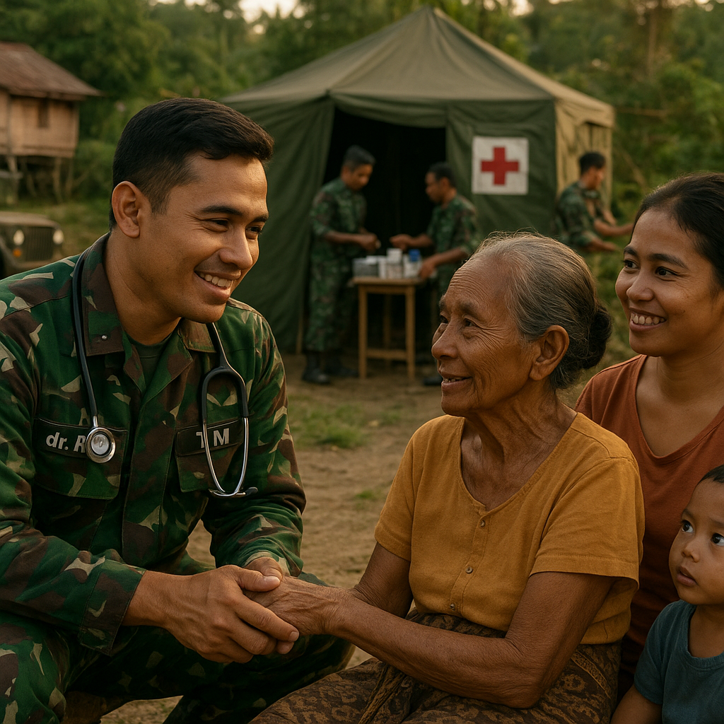 Kisah Hangat Dokter TNI yang Jadi 'Dokter Keliling' di Perbatasan Kalimantan